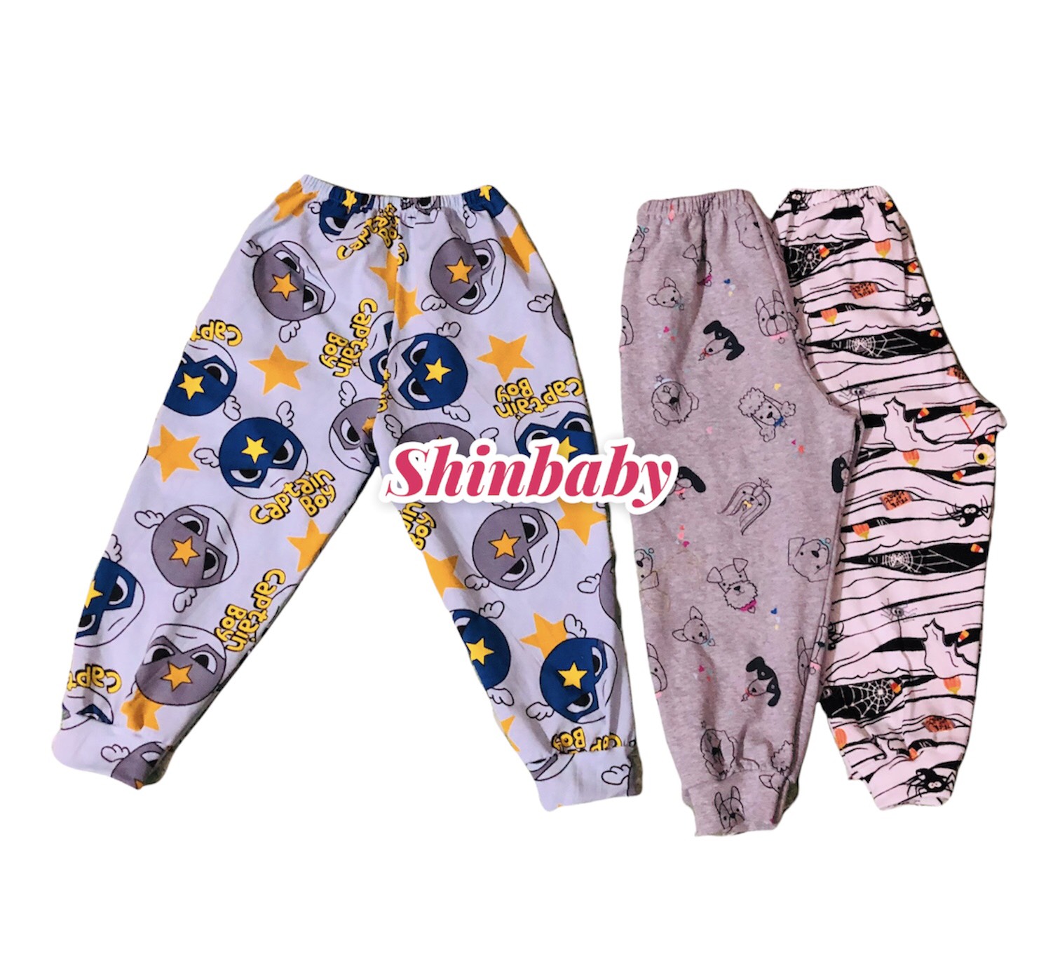 Set 5 quần dài thun lạnh siêu mềm mát nhiều hình xinh yêu cho bé