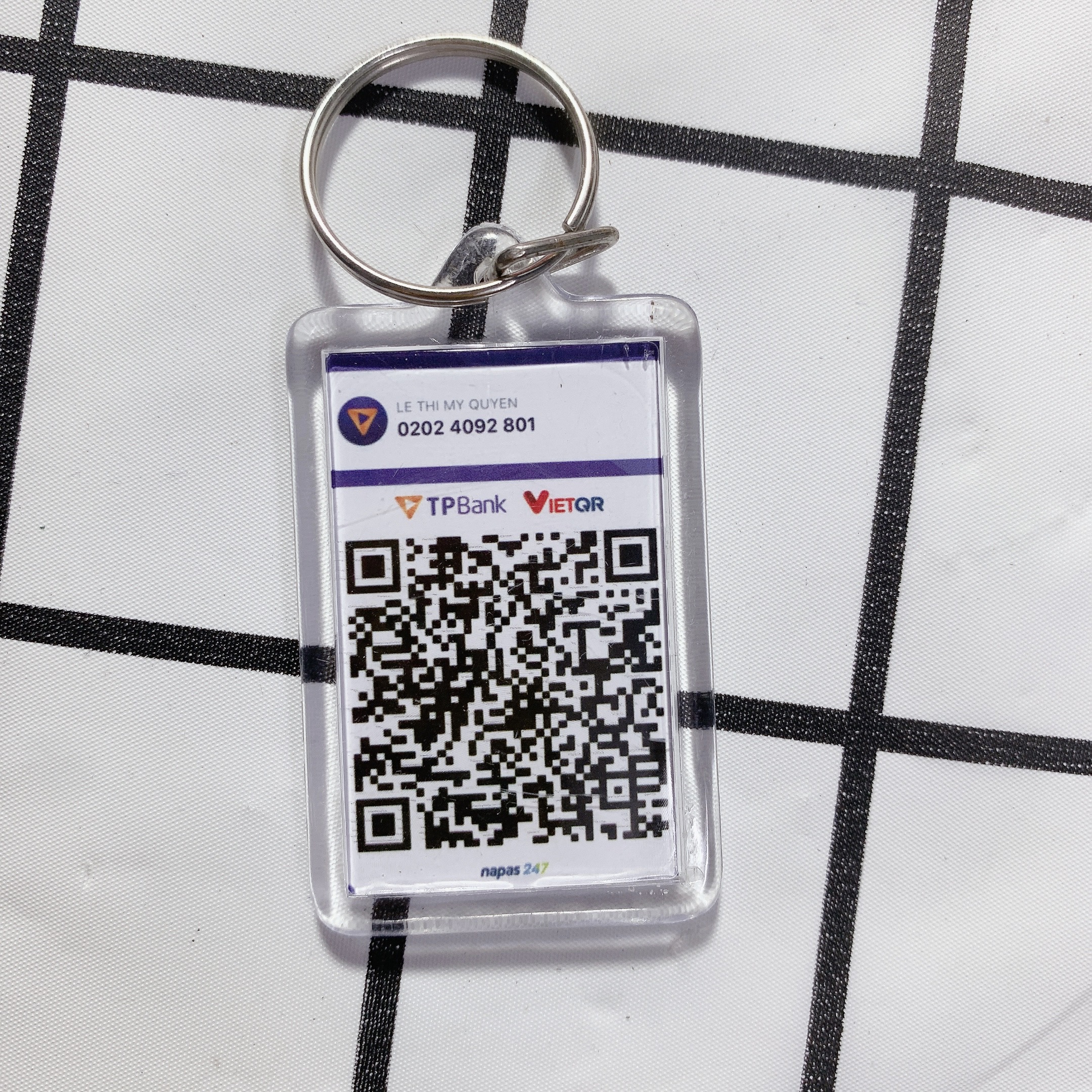 MÓC KHOÁ MÃ QRCODE - LINK BIO