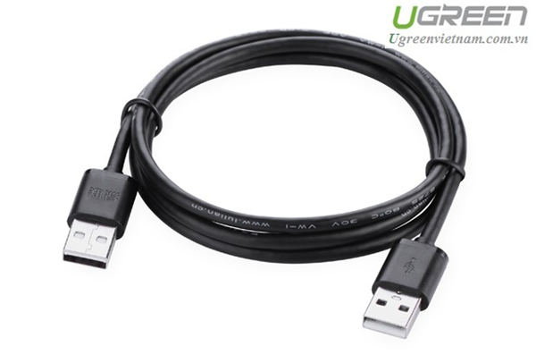 High Quality Ugreen 10309 USB 2.0 Cable with 2 Male Ends, 1m Long