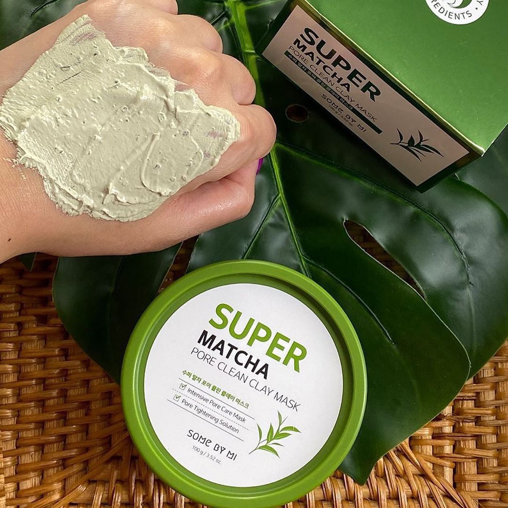 Mặt nạ trà xanh giảm mụn Some By Mi Super Matcha Pore Clean Clay Mask