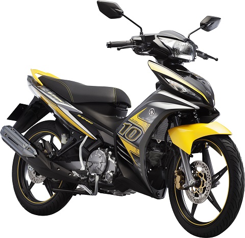 Tem Rời Exciter 135 Zin Số 10 Dán Xe Xám Đen Phối Vàng - Tem Chuẩn Hình - Không Phai Màu