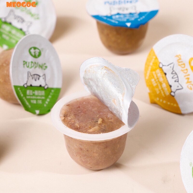 🐶🐱 THỨC ĂN CHO CHÓ MÈO PUDDING VỊ THỊT BÒ CÁ NGỪ MEOGOG