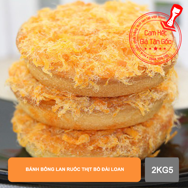 Bánh bông lan ruốc thịt bò đài loan 2kg5