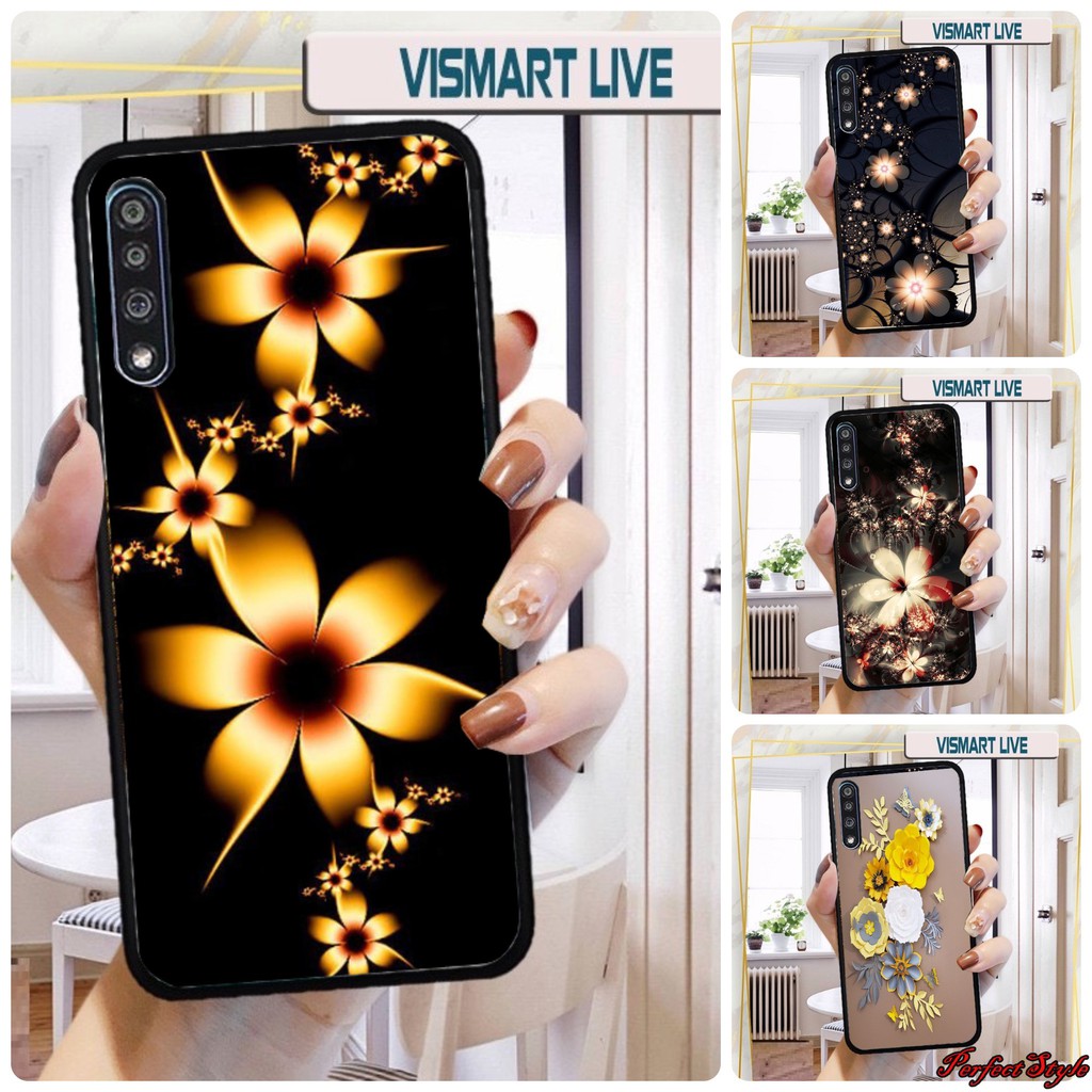 Ốp lưng phủ bóng Vsmart Live 4 / Live / Joy 3 / Active 3 / Joy 1+ / Bee 3 / Star / Joy 2+ hoạ tiết Hoa