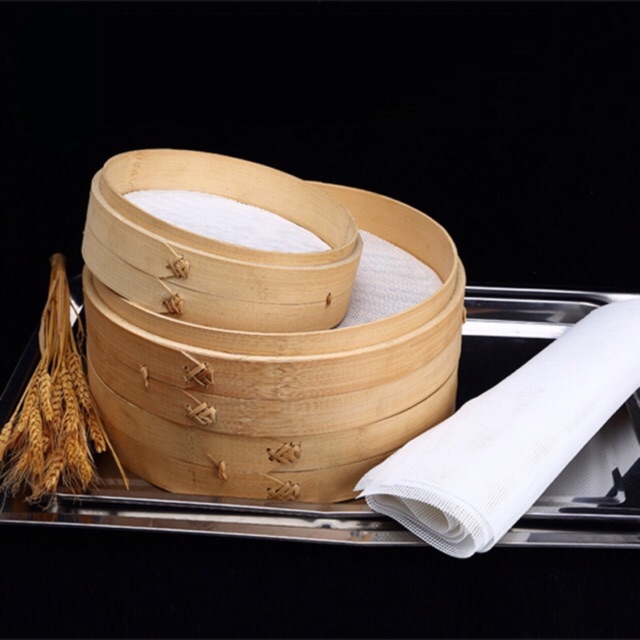 Mat lưới lót silicon tròn hấp bánh bao 20-30-40-48cm