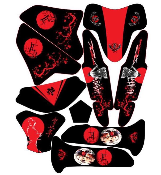 Tem trùm wavesamurai đỏ đen ( dán đời 2006-2020) - Độ dán team trùm decal xe máy wave samurai đỏ đen ( dán đời 2006-2020) - Team trùm decal xe máy wave a 110 rẻ đẹp và chất