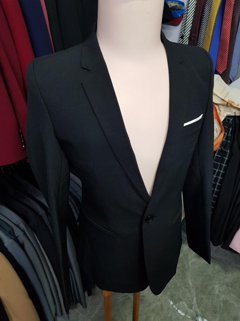 [HCM][Giá Chất] Áo Khoác Vest Ôm Body Màu Đen