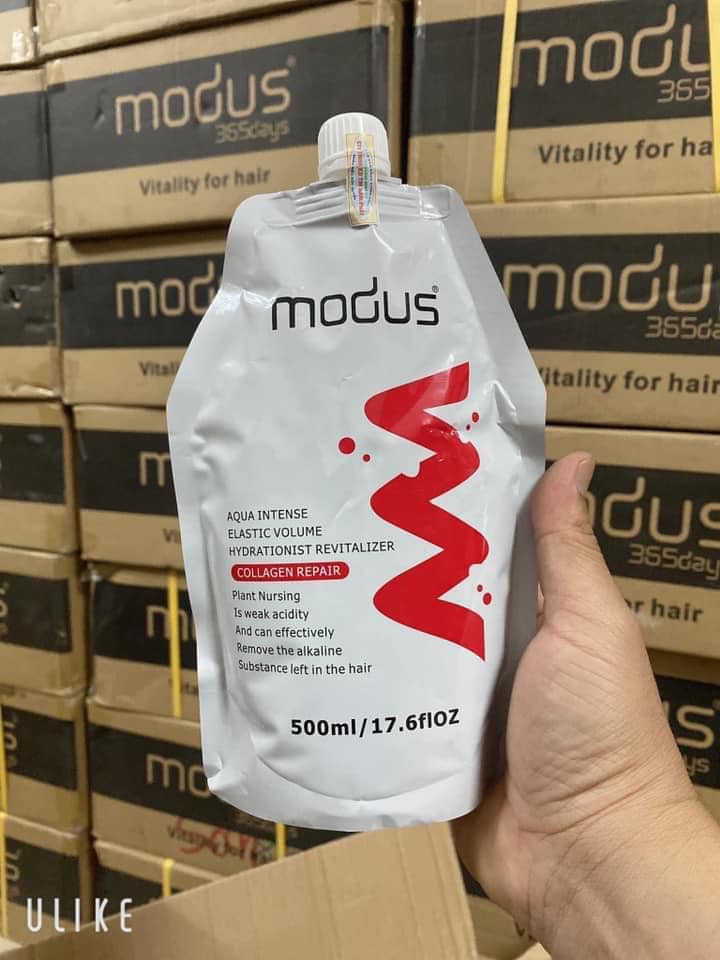 [ Tặng Mũ Ủ ] Kem Ủ Tóc Modus Collagen Phục Hồi 500ml