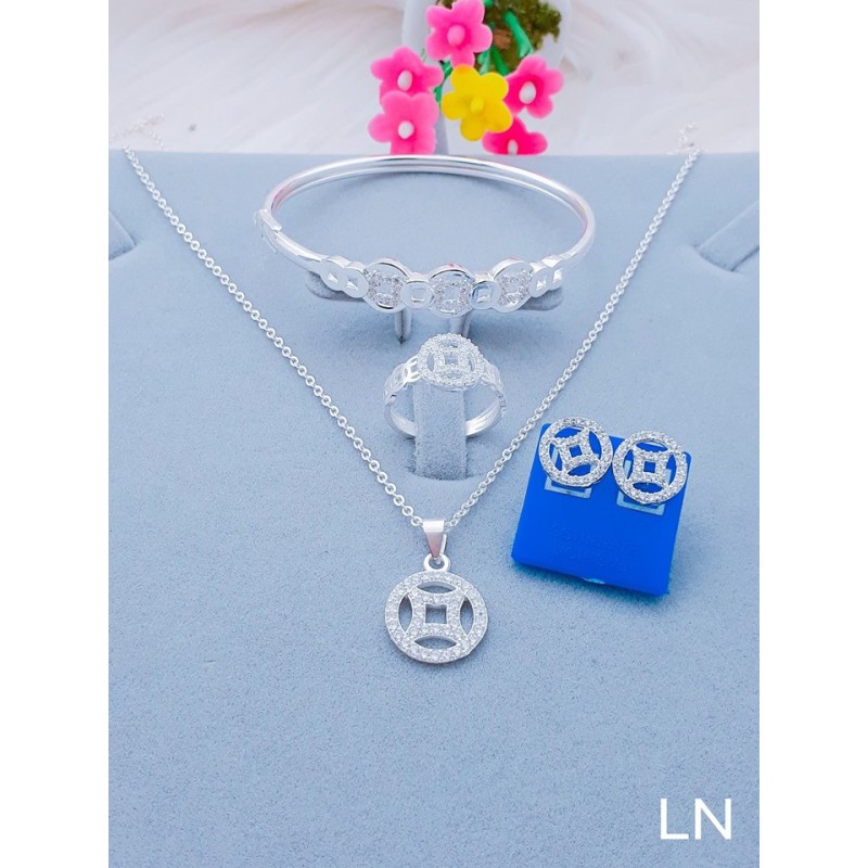 Bộ kim tiền bạc ta cho nữ 4 món, sản phẩm tốt và đạt chất lượng cao, cam kết giống như hình ảnh