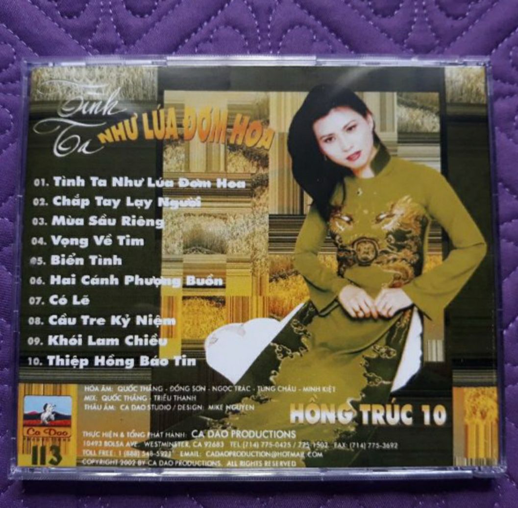 Bộ 5 cd Hồng Trúc 6,7,8,9,10 phono