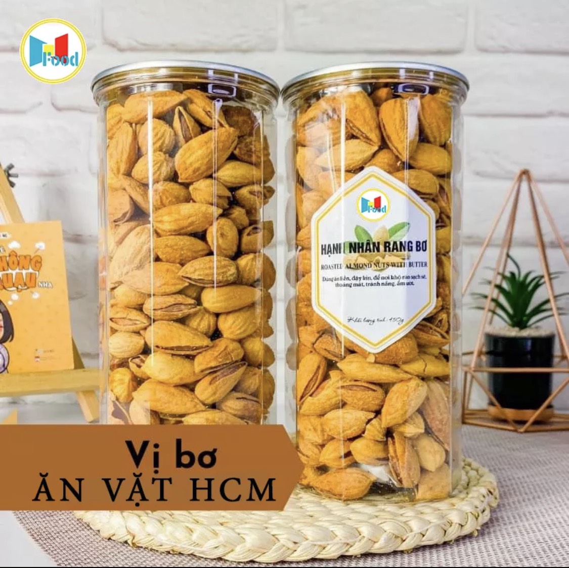 Hạnh Nhân Rang Bơ | Hũ 500.Gram