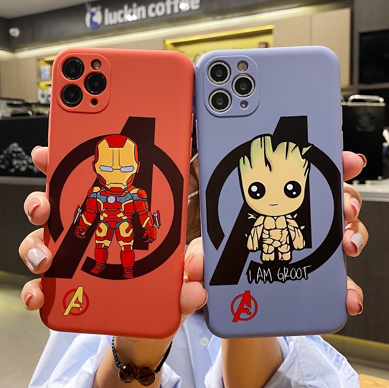 Ốp Lưng Silicon Màu Bảo Vệ CAMERA Avenger