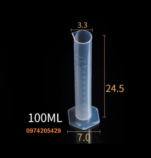 Ống đong nhựa 10ml, 25ml, 50ml, 100ml