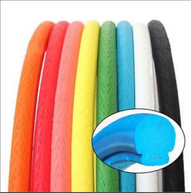 Lốp xe đạp đặc không săm 700x23c màu đen