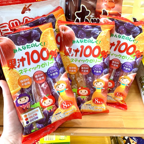 Thạch que Ribon 100% nước ép trái cây