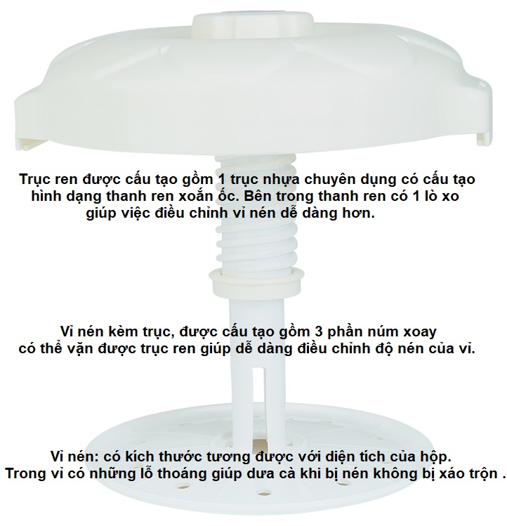 [Nhựa Việt Nhật] Hộp muối dưa cà Việt Nhật nhiều kích cỡ - Bình muối dưa cà