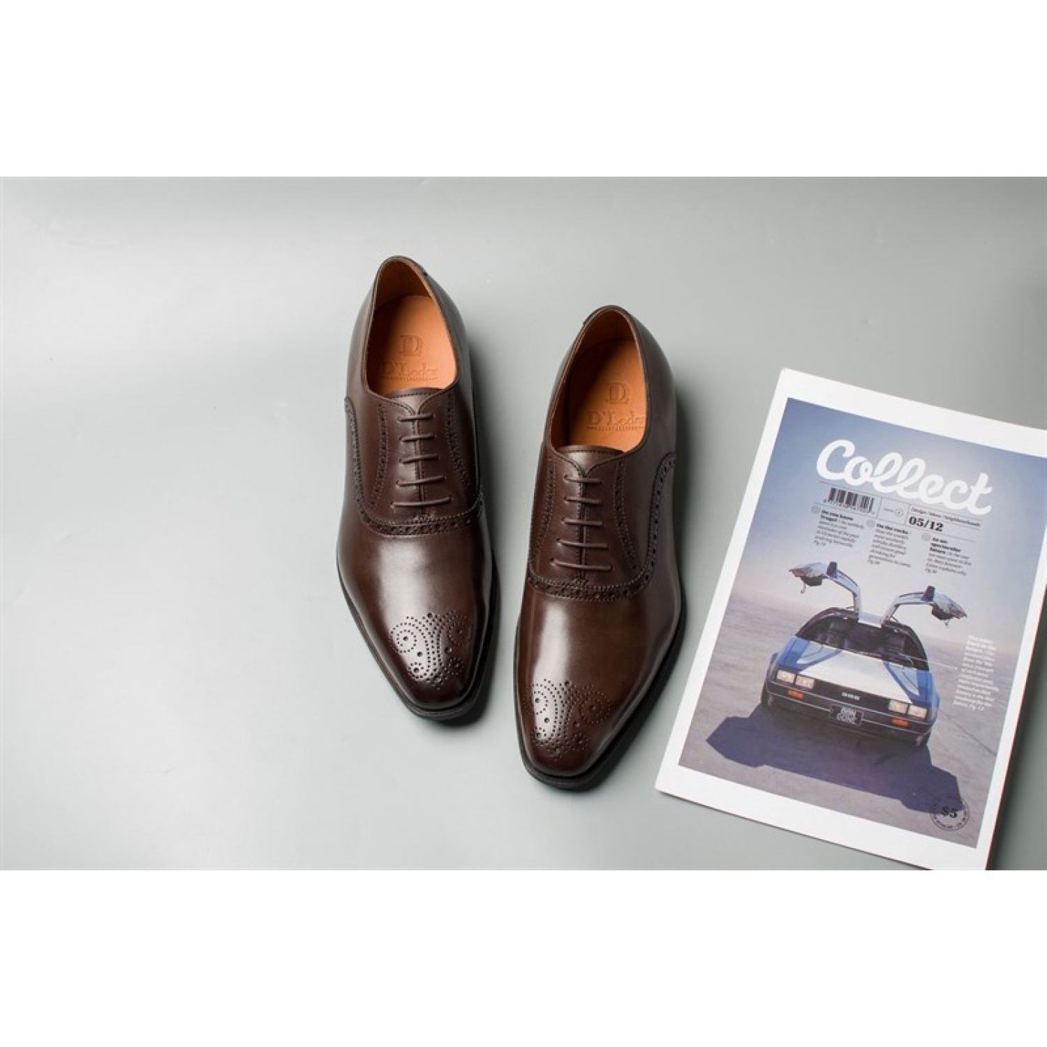 Giày da nam buộc dây oxford chất liệu da nhập khẩu