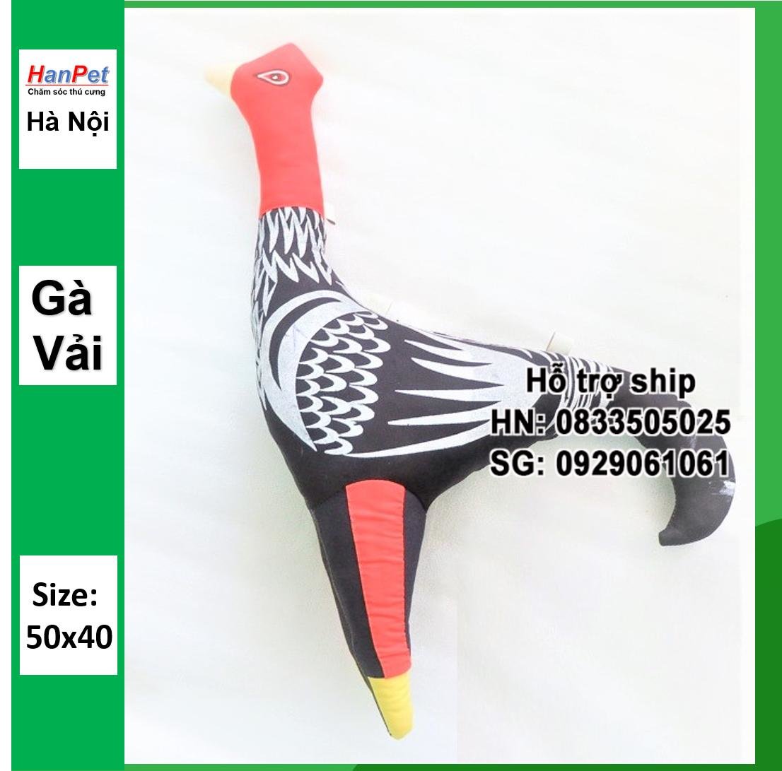 Hanpet - Gà vải tập lực (Size lớn 50x40cm) Gà vải luyện tập cho gà chọi, gà đá tập luyện, gà chọi vải tập thể lực