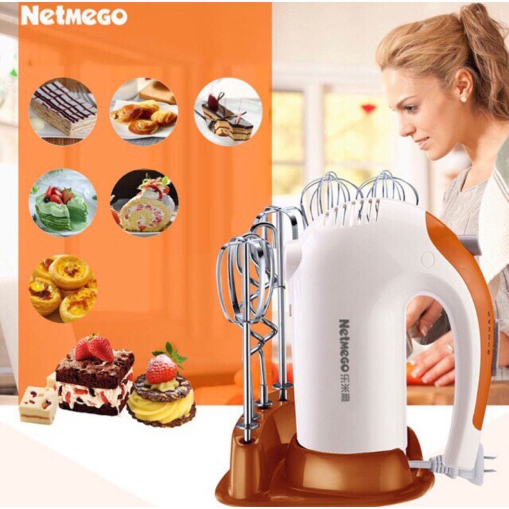 Máy đánh trứng cầm tay Netmego N38D 300W