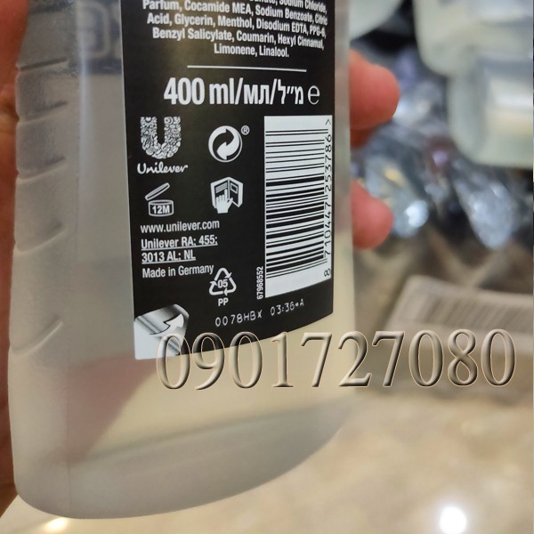 Sữa tắm gội AXE Pure Clean 400ml - Đức