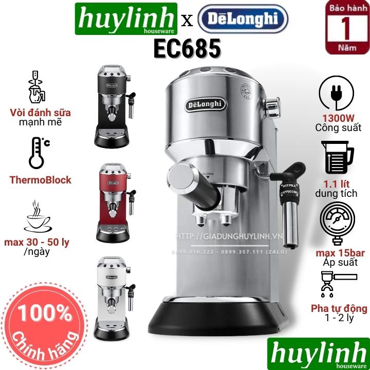 [Trả góp 0%]Máy pha cà phê Delonghi EC685