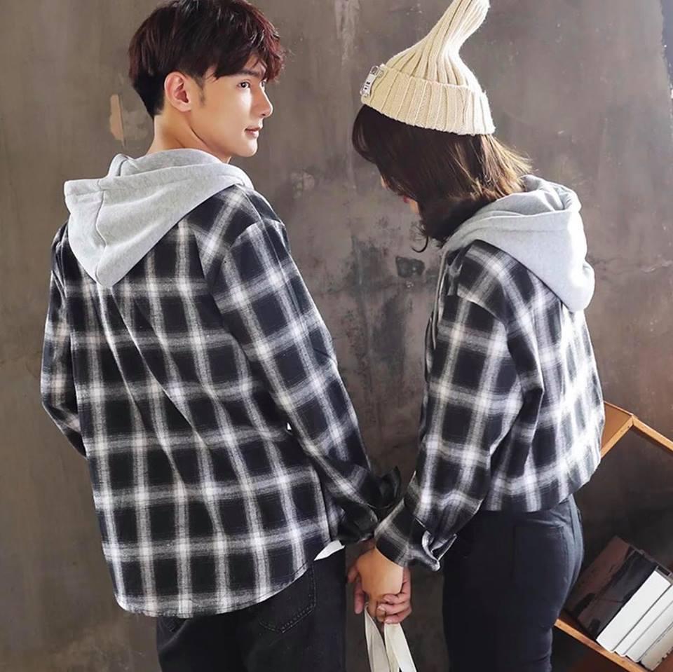 [HCM]Áo Sơ Mi Flannel Nam Nữ Caro Cực Chất