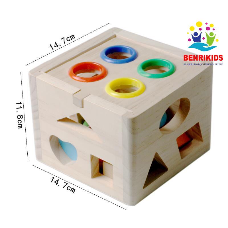Toy set drop shaped wooden themed help your baby develop observation ability