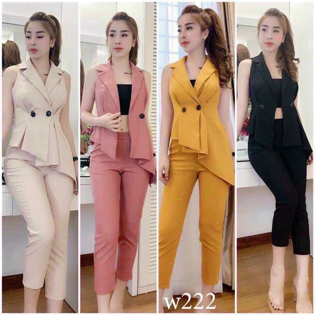 Sét bộ cổ vest mẫu mới siêu xinh tt21