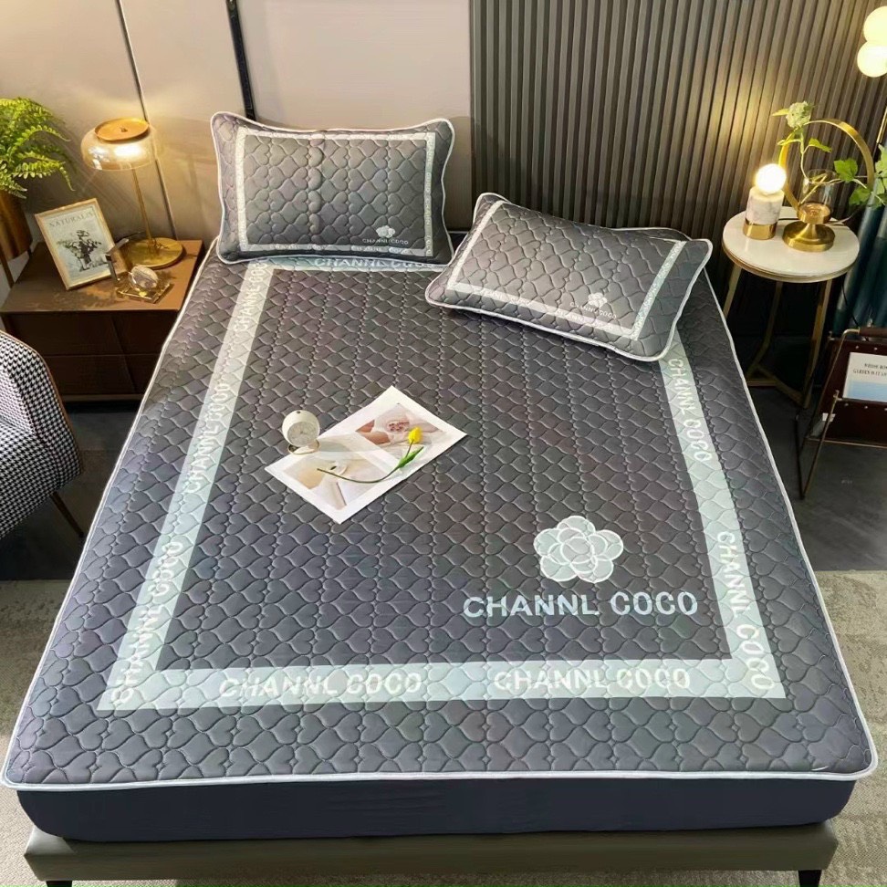 Chiếu CHANNL COCO Hoa Trà 5D size 2mx2m2 -Tranlanshop