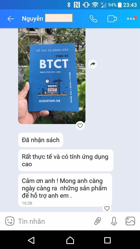 Sổ tay tự động hóa Tính kết cấu BTCT