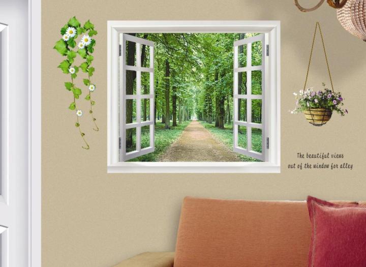 Large size bamboo dust bathroom wall stickers-wall window flower am9104-ay701-ay823