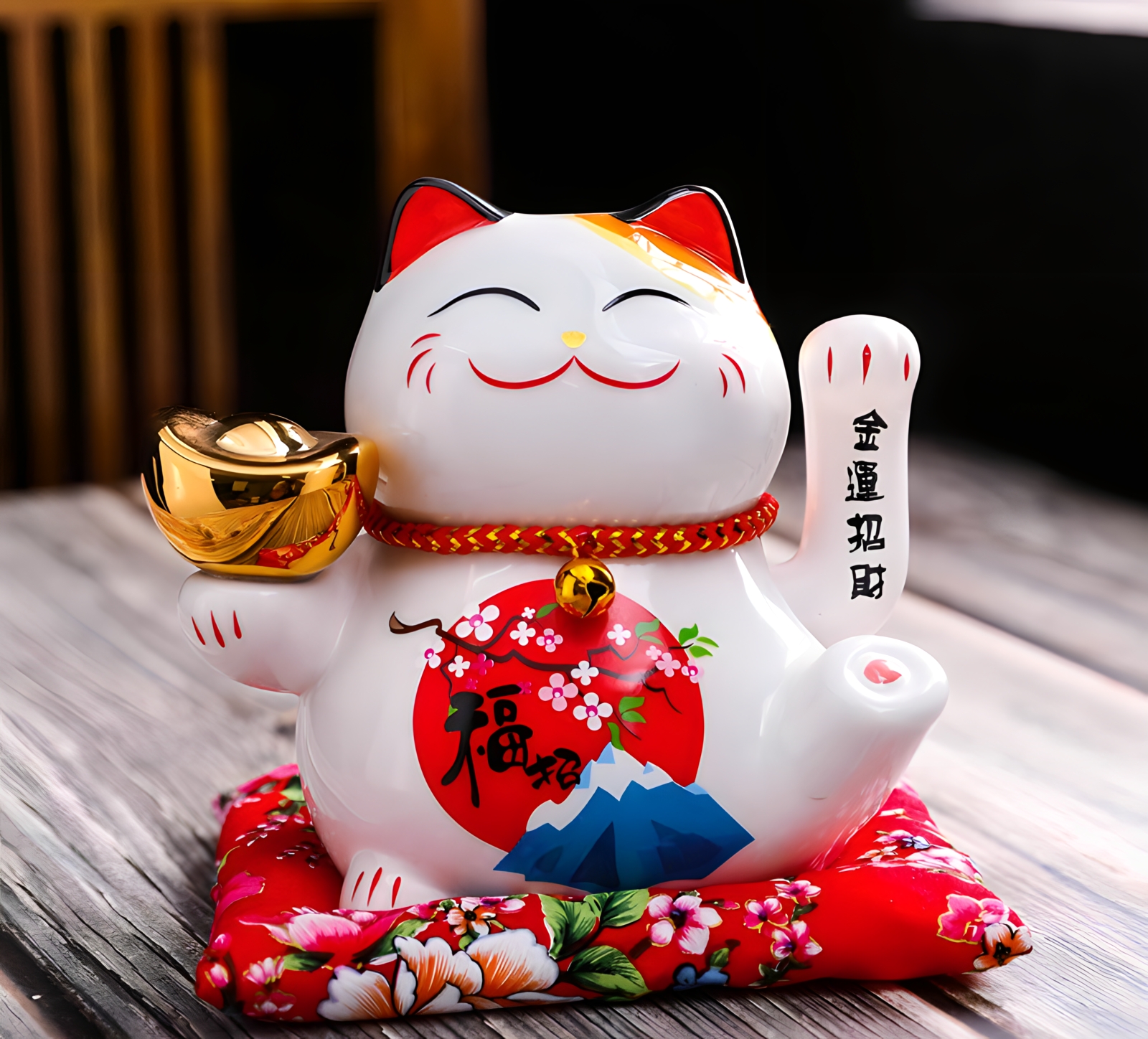 Mèo Thần Tài vẫy tay - cao 16cm