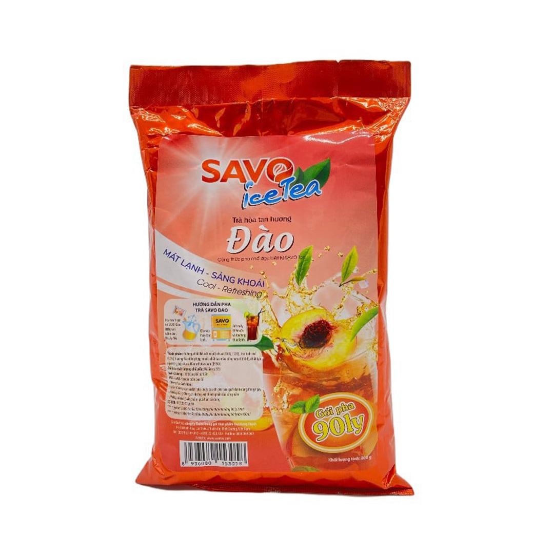 Trà Hòa Tan Savo Ice Đào 800Gr