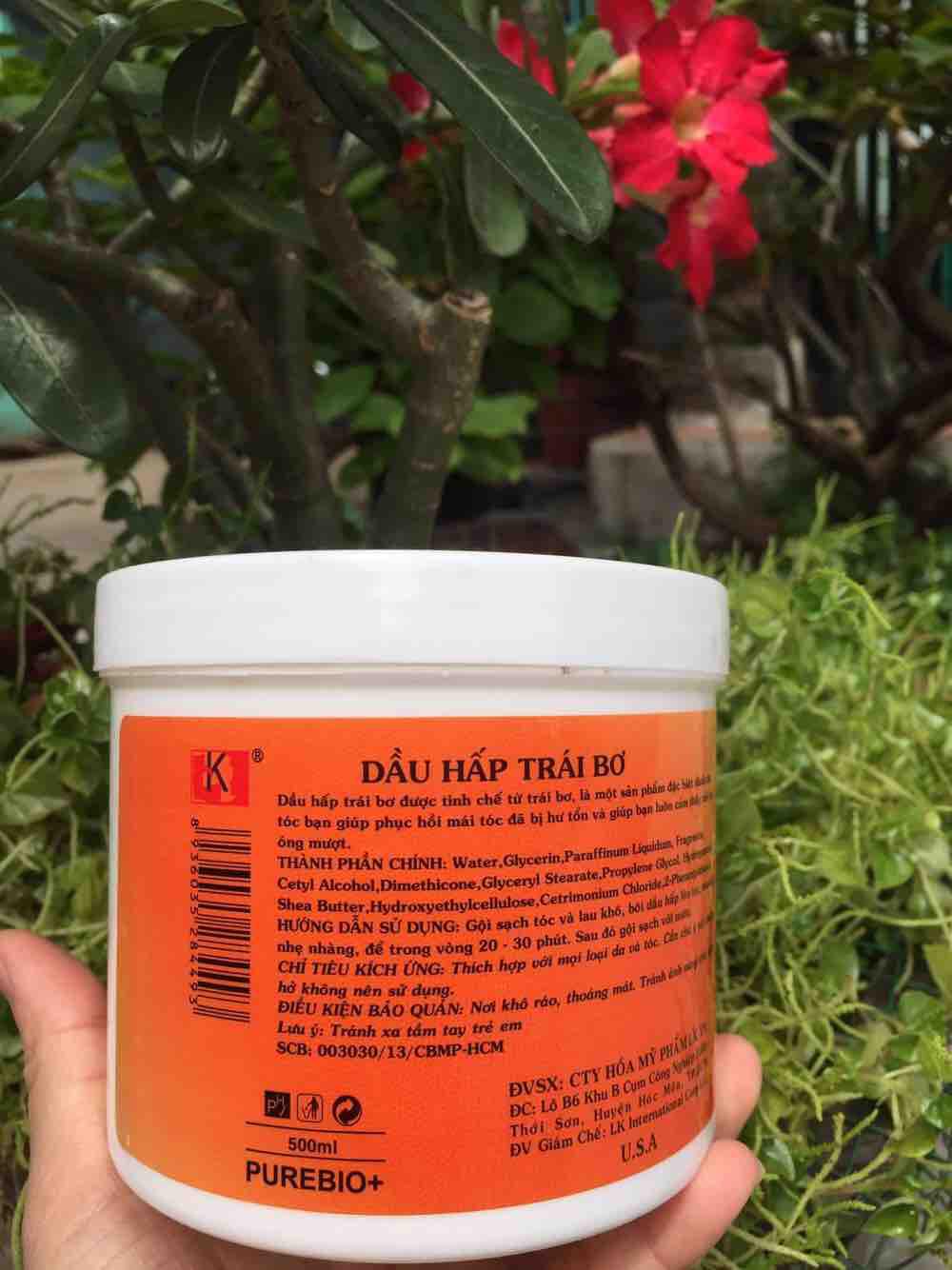 Hấp dầu trái Bơ Avocado 500 ml phục hồi tóc khô