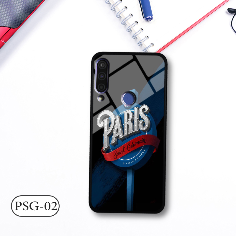 Ốp lưng kính vsmart joy 3 in 3d hình logo clb bóng đá