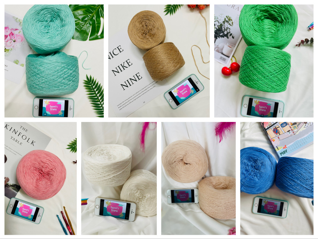 Yarn - Sợi Cotton Visco - Sợi Cotton Lụa | Sợi chập - Mền bóng nhẹ và mát - Sợi mùa hè | Terri Store
