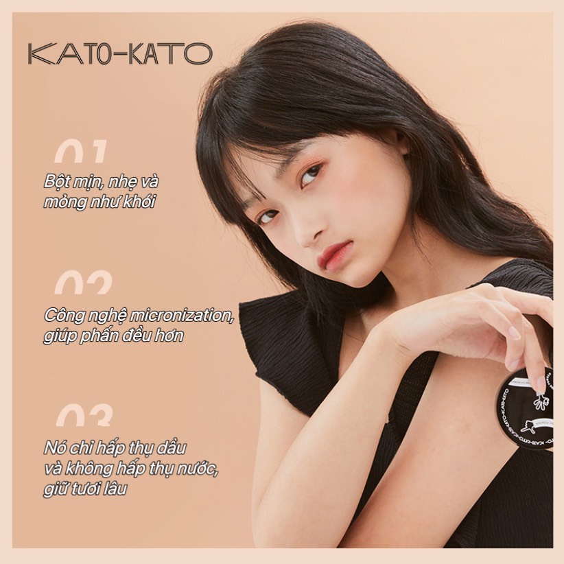 Phấn phủ bột KATO kiềm dầu mỏng nhẹ che khuyết điểm KATO01