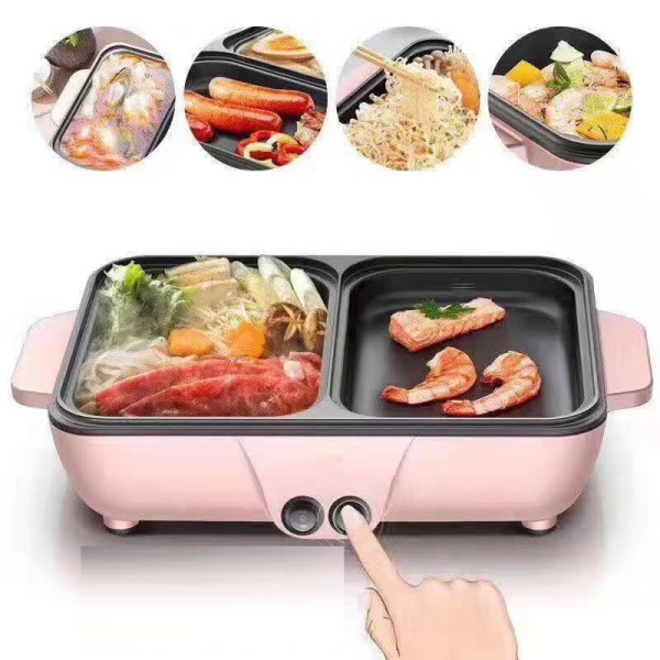 Giá bán Bếp  lẩu nướng ??Freeship?? Bếp lẩu nướng đa năng Lò nướng điện 2 ngăn