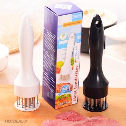 Dụng cụ đâm làm thịt mềm hỗ trợ tẩm ướp, dung cu dam lam thit mem, dung cu dam thit bo, bit tet cao cap