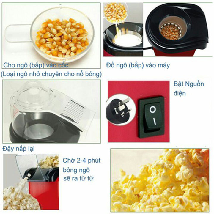 Máy Làm Bỏng Ngô Tại Nhà