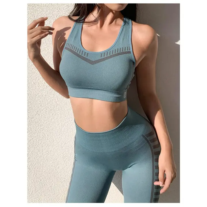 Set Quần Ao Tập Gym Yoga Aerobic Zumba Naqi Vải Dệt Kim Co Gian Thoang Mat Mặc Ton Dang Nang Mong Lazada Vn