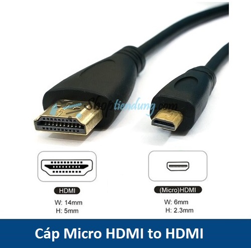 Cáp chuyển đổi Micro HDMI sang HDMI 1m5