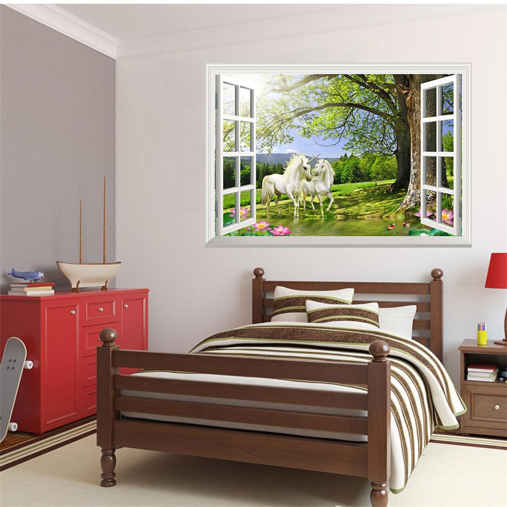 Tranh decal dán tường, giấy dán tường 3D cao cấp "Hạnh phúc lứa đôi"