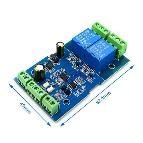 Module 2 relay điều khiển qua rs485 -th348