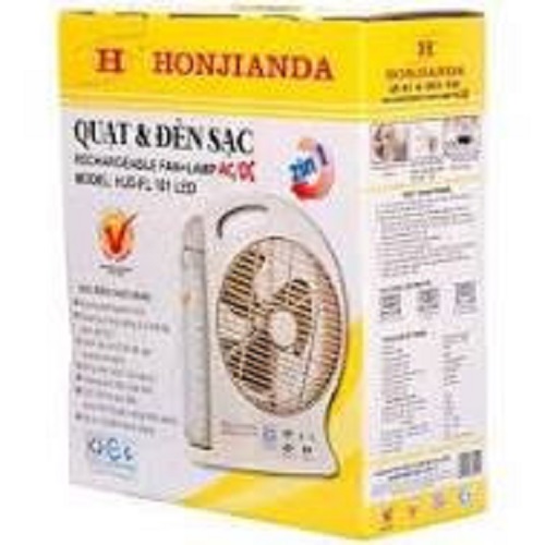 QUẠT SẠC KIÊM ĐÈN SẠC HONJIANDA HJD- FL101 LED