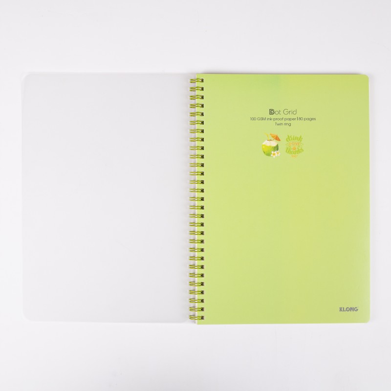 Sổ lò xo B5 Dot grid 80/120/200tr Klong (577/578/579)