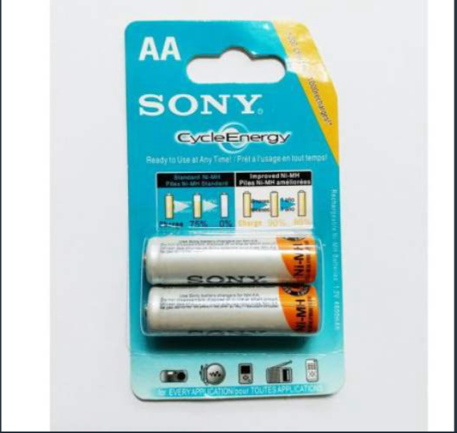 PIN SẠC SONY AA LỚN ,PIN 2A 1 vỉ 2 viên