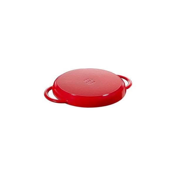 [Trả góp 0%] Staub – Chảo nướng màu đỏ cherry – 26cm