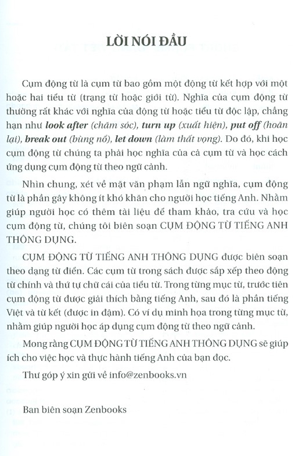 Cụm Động Từ Tiếng Anh Thông Dụng