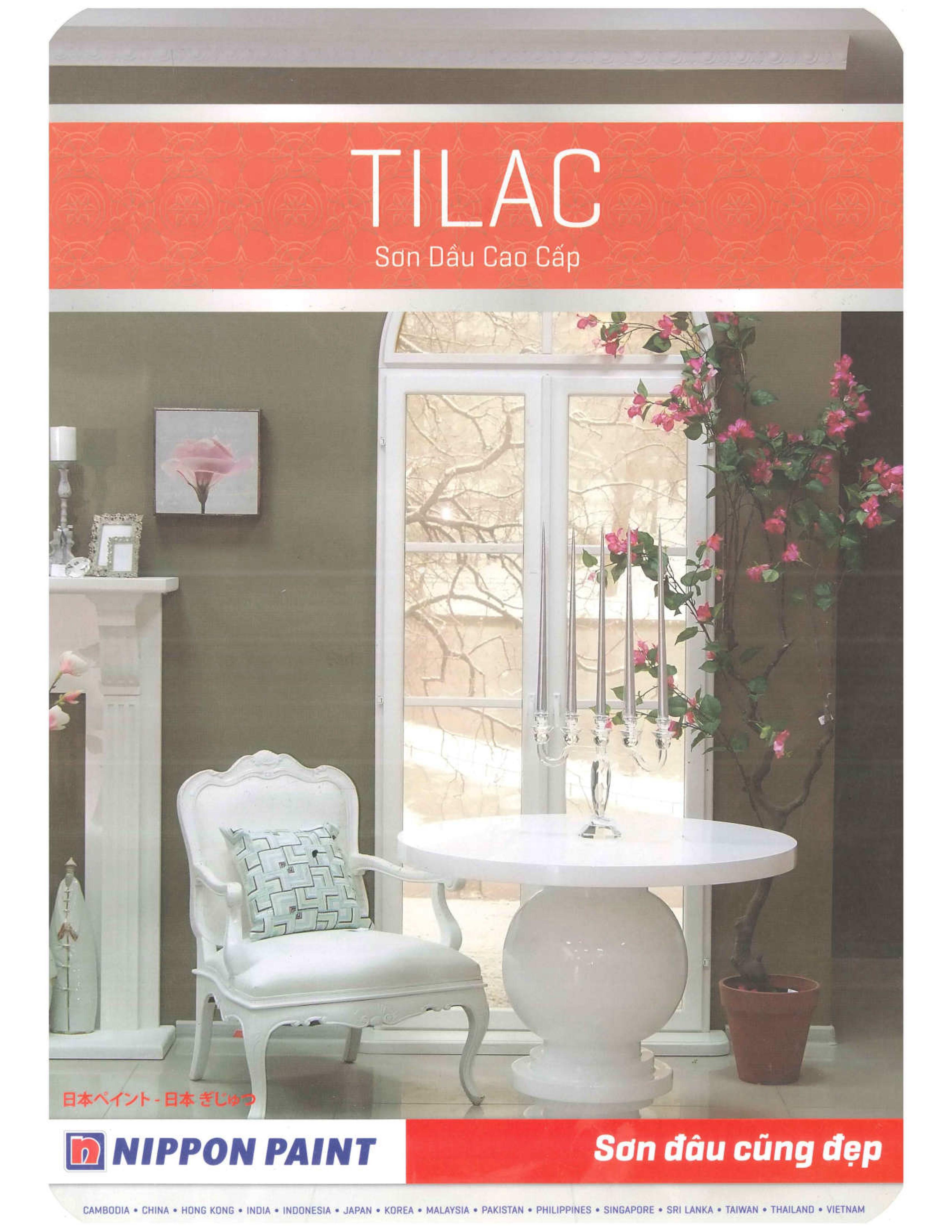[HCM]Sơn dầu Nippon Tilac màu trắng 0.8 Lít